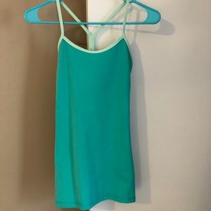 Lululemon Athletica Teal Top with built in bra